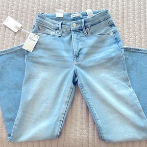 NWT Good American Good Legs Cigarette Indigo Jeans Sz 4/27